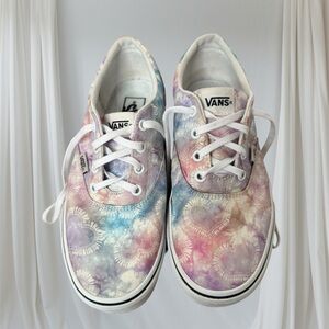 Vans Tie Dye Hearts Canvas Lace Up Women's Sneakers sz 9